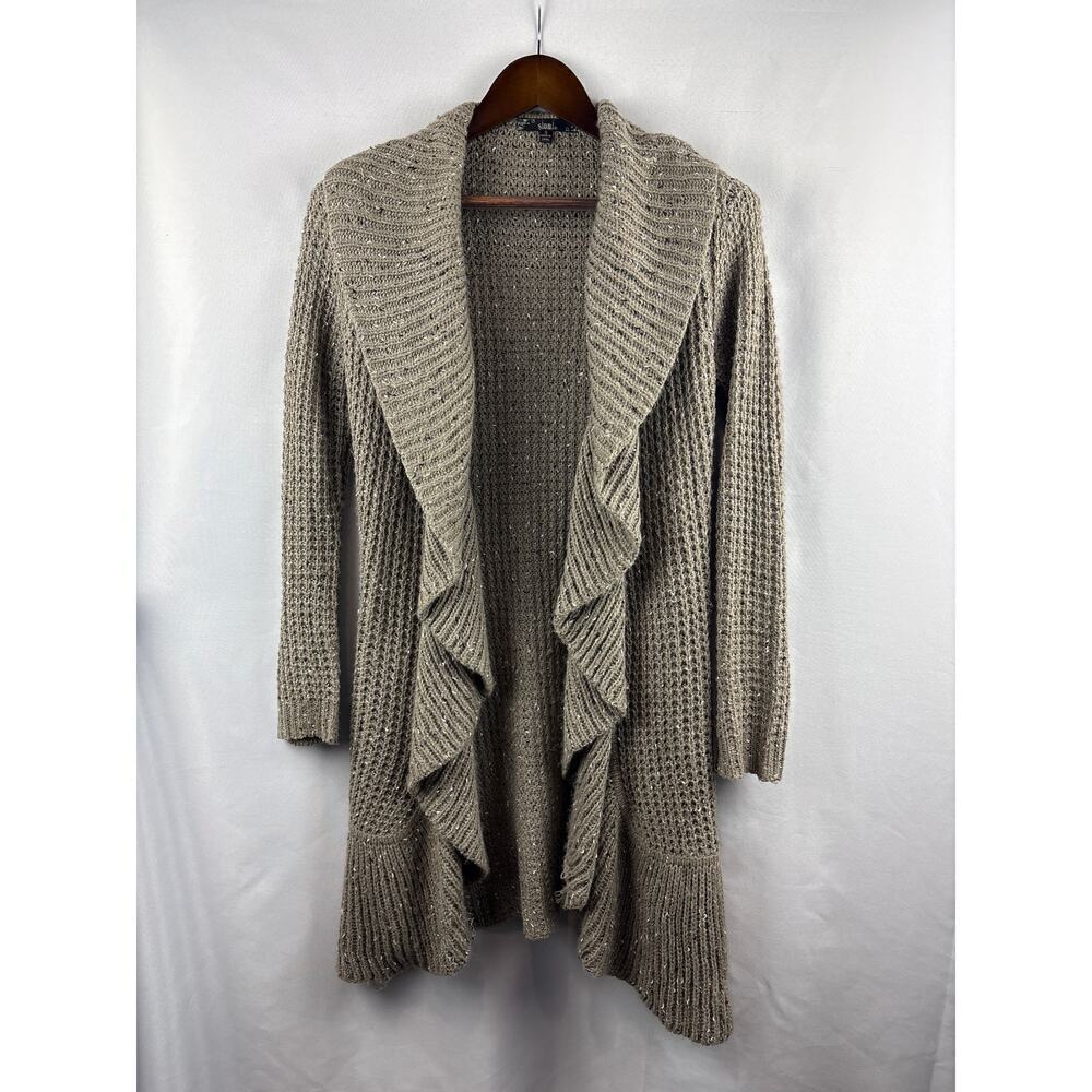 Women’s Sioni Small Dark Tan Knit Cardigan